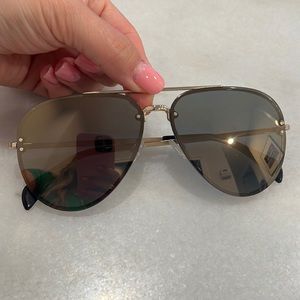Celine Gold Aviator Sunglasses